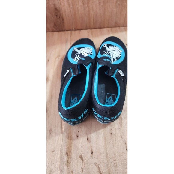 Vans Germs Slip-On Shoes Mens Size 10 Blue Skull Limited Edition collab main image 6